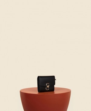 Cafuné Double-C Women's Wallets Black | CHP3137OU