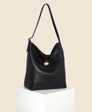 Cafuné Drop Hobo Women's Tote Bags Black | NUX38100VR