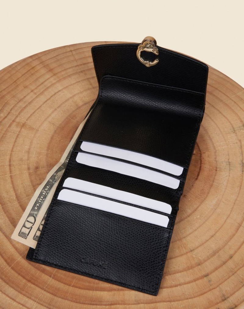 Cafuné Double-C Women's Wallets Black | CHP3137OU