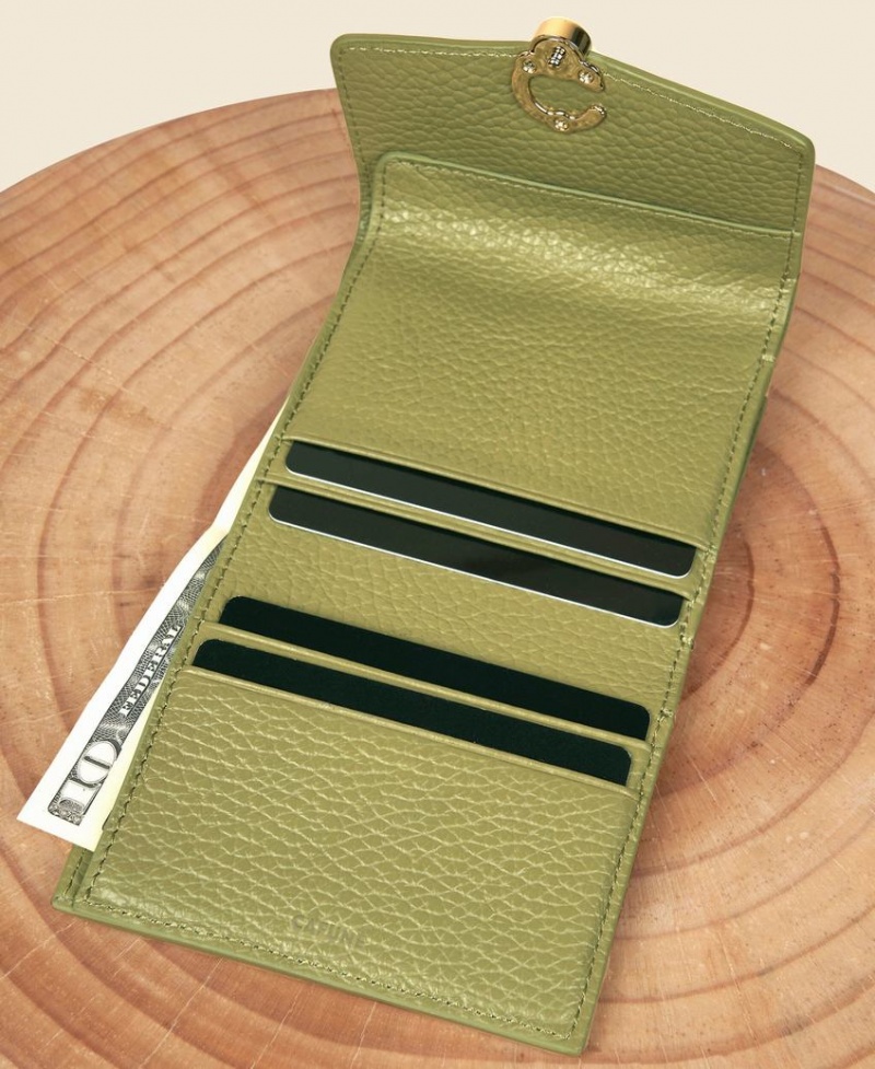 Cafuné Double-C Women's Wallets Green | DJK7819RW