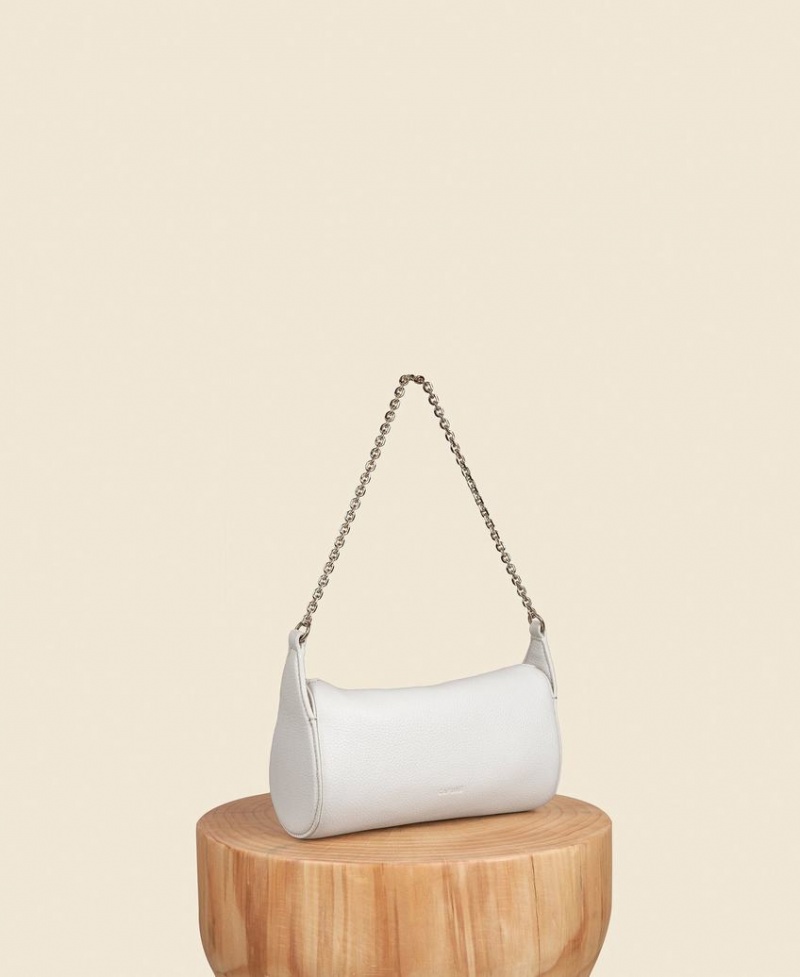 Cafuné Mini Drop Duffel Women's Shoulder Bags White | JZQ7593ZW