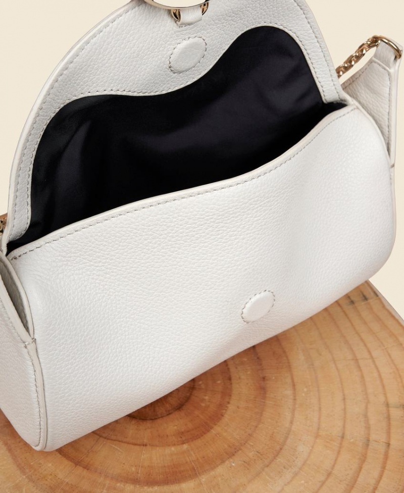 Cafuné Mini Drop Duffel Women's Shoulder Bags White | JZQ7593ZW