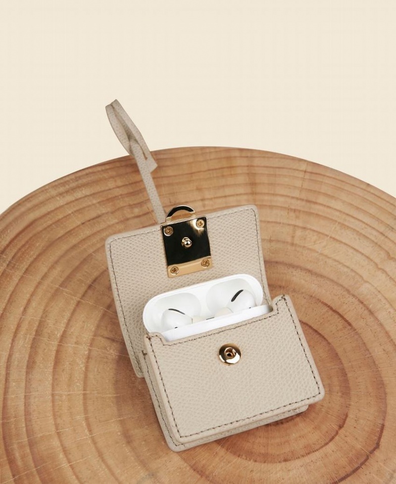 Cafuné Stance Pod AirPods Case Women's Mini Bags Beige | TUE5648FO